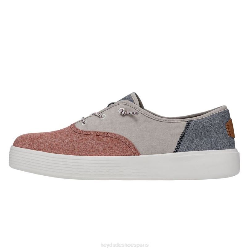 Hey Dude femmes artisanat conway Z628B234 chaussures rouge blanc bleu