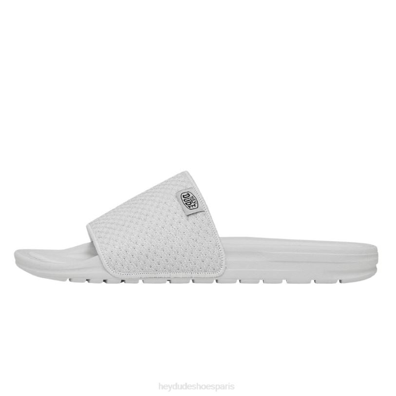 Hey Dude femmes tricot Chandler Z628B252 chaussures argent blanc