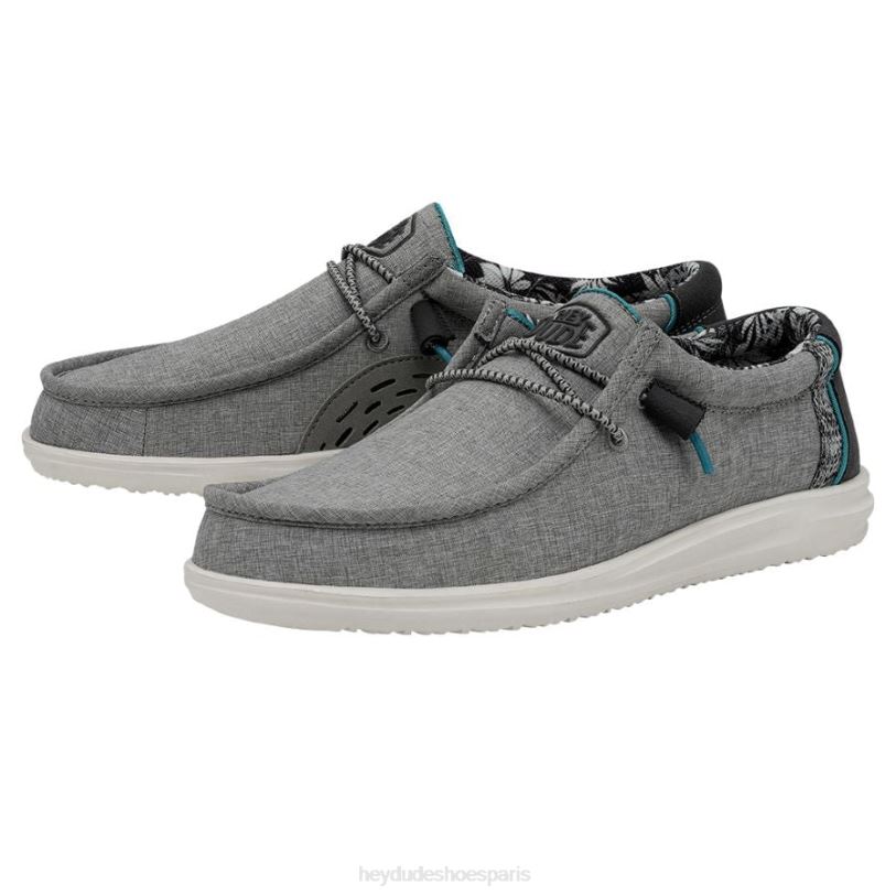 Hey Dude Hommes Wally H2O Z628B408 chaussures graphite