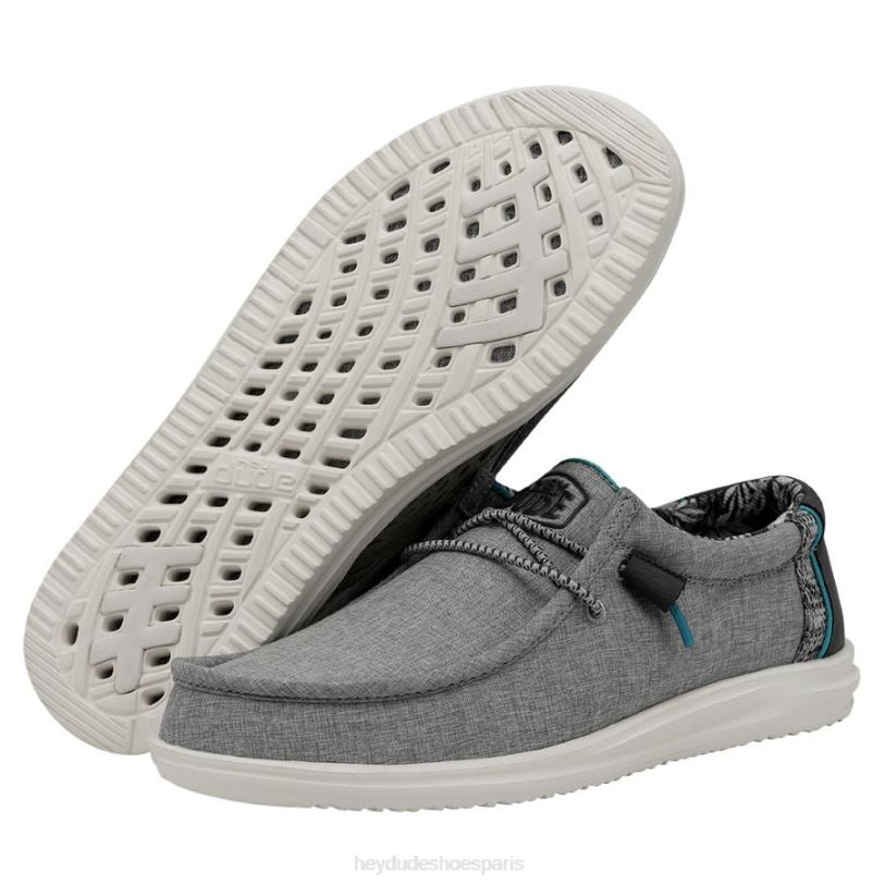 Hey Dude Hommes Wally H2O Z628B408 chaussures graphite