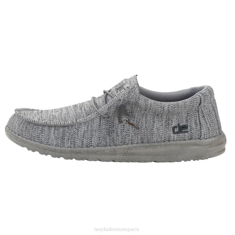 Hey Dude Hommes Wally Sox Z628B345 chaussures gris