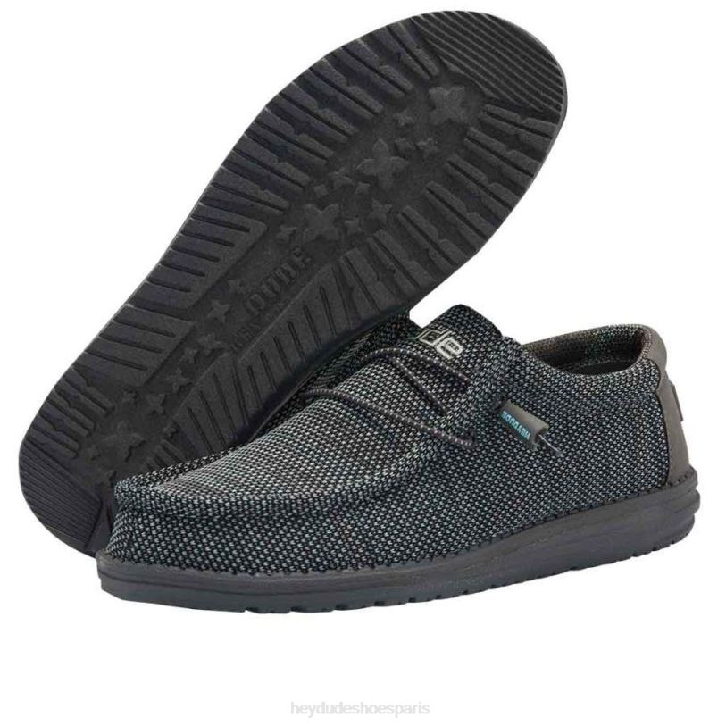 Hey Dude Hommes Wally Sox Z628B346 chaussures asphalte azur