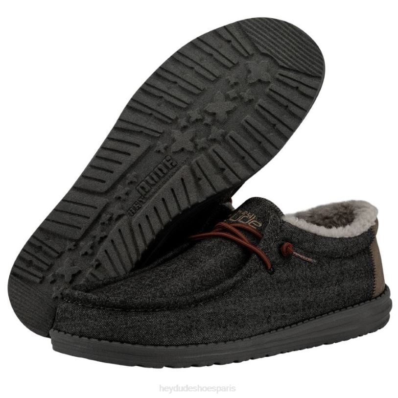 Hey Dude Hommes Wally Z628B397 chaussures coque noire