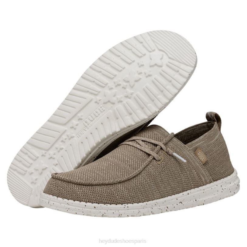 Hey Dude Hommes Wally auréole Z628B473 chaussures taupe