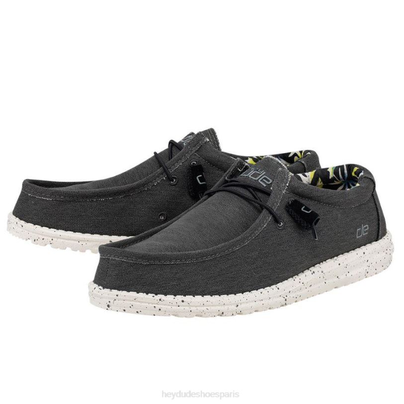 Hey Dude Hommes Wally s'étire Z628B317 chaussures noir