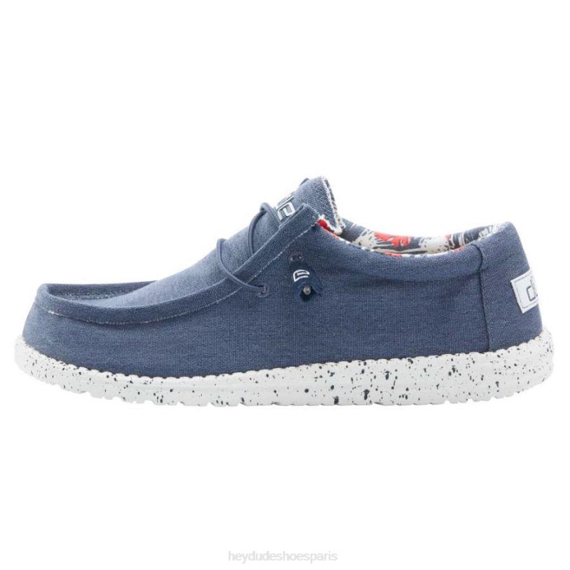 Hey Dude Hommes Wally s'étire Z628B318 chaussures bleu