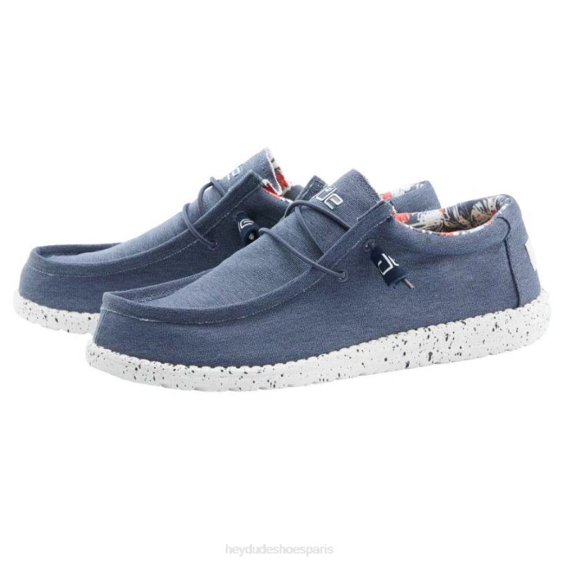 Hey Dude Hommes Wally s'étire Z628B318 chaussures bleu