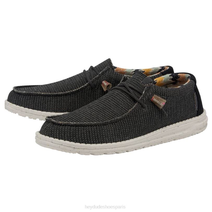 Hey Dude Hommes tricot wally Z628B464 chaussures charbon