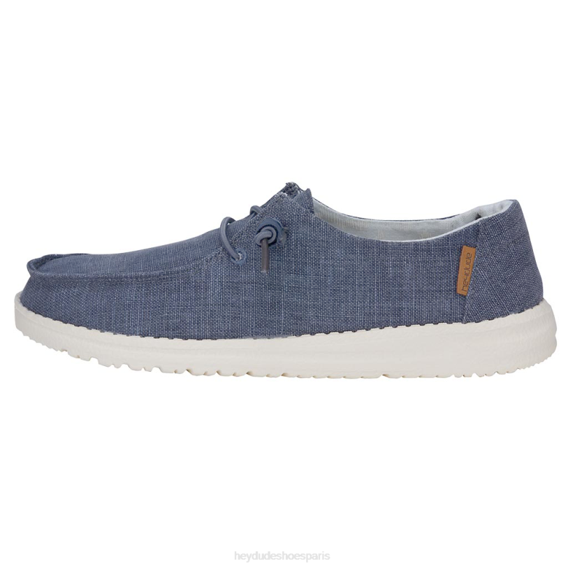 Hey Dude Hommes Wendy Chambray Z628B100 chaussures blanc marine