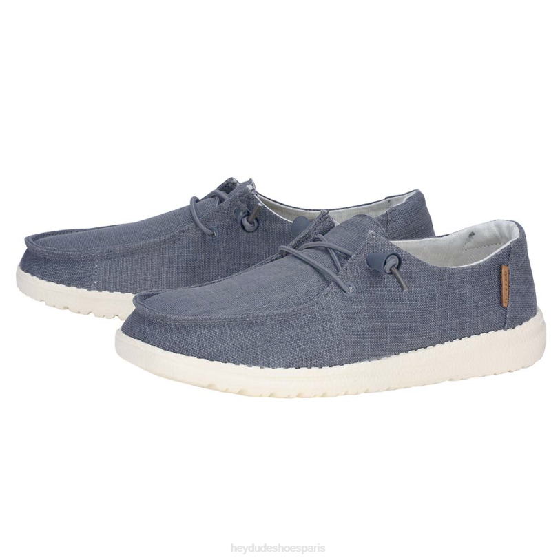 Hey Dude Hommes Wendy Chambray Z628B100 chaussures blanc marine