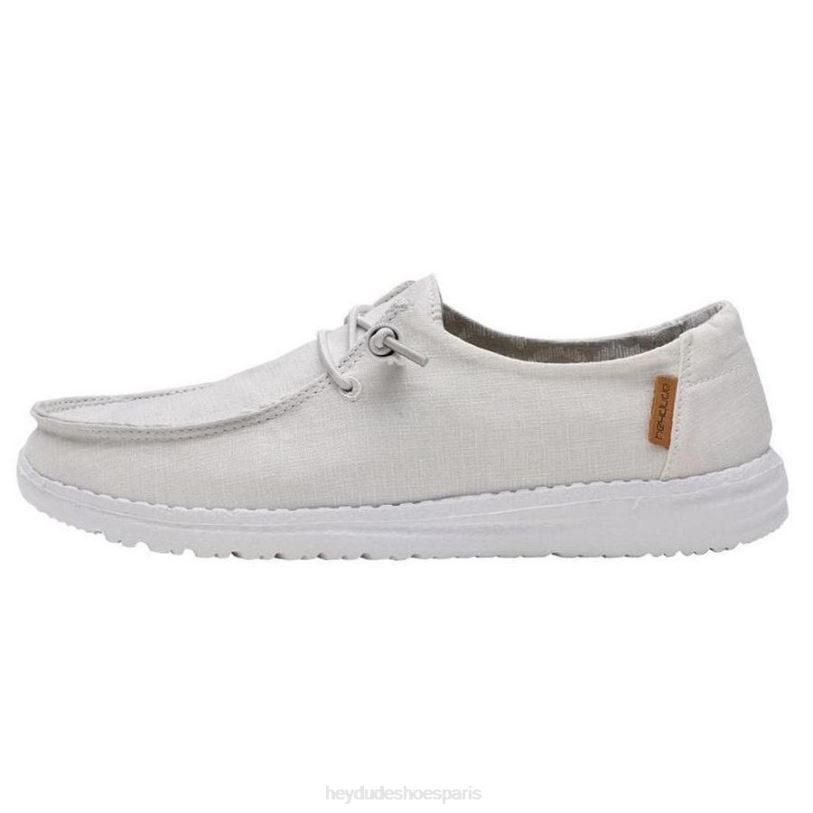 Hey Dude Hommes Wendy Chambray Z628B98 chaussures blanc