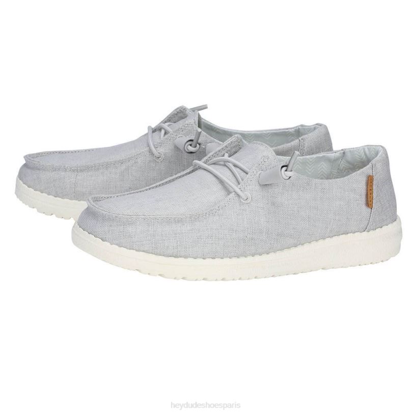 Hey Dude Hommes Wendy Chambray Z628B99 chaussures gris clair