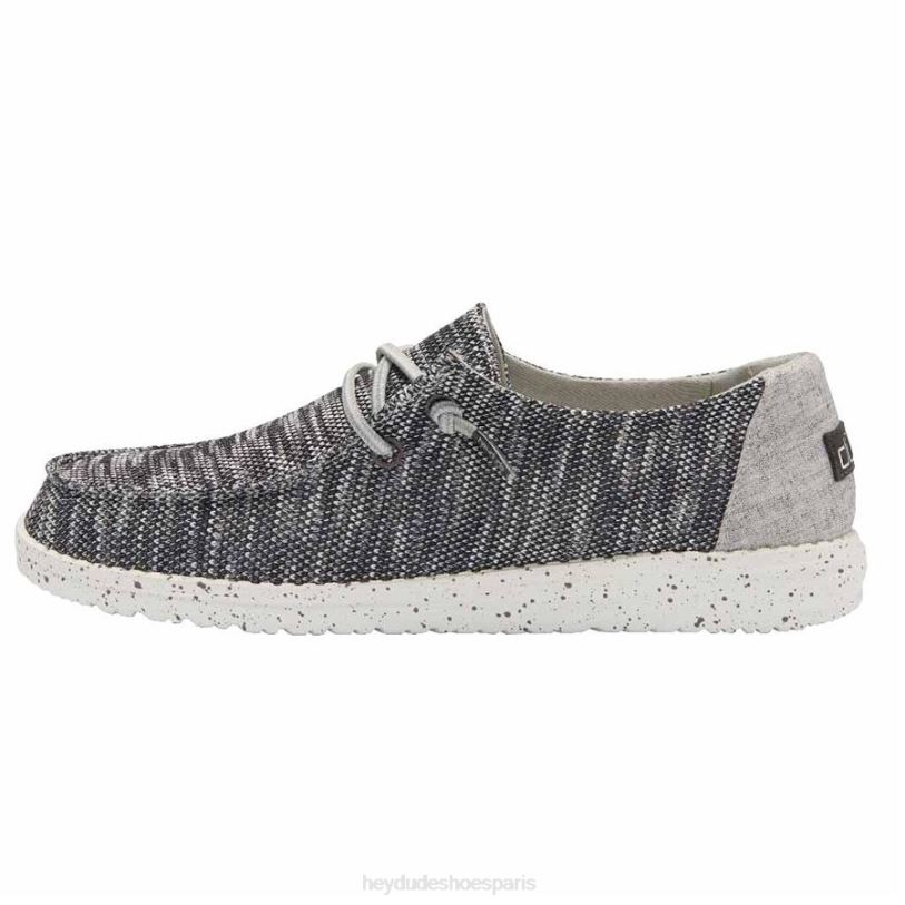 Hey Dude Hommes Wendy Sox Z628B45 chaussures gris foncé