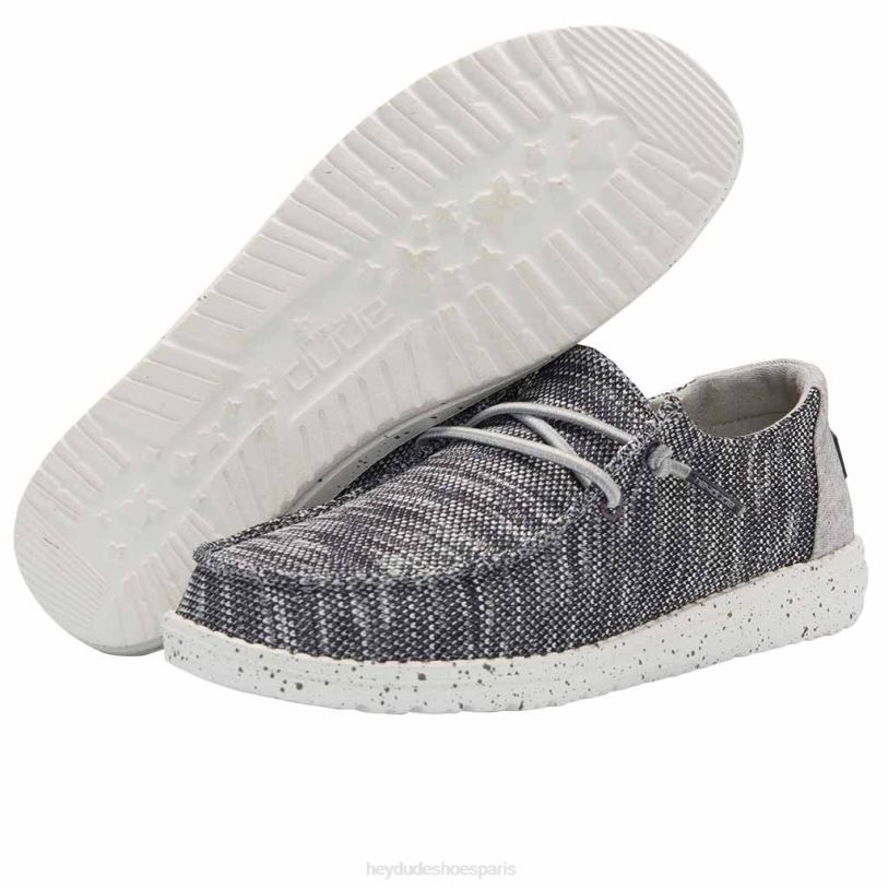 Hey Dude Hommes Wendy Sox Z628B45 chaussures gris foncé