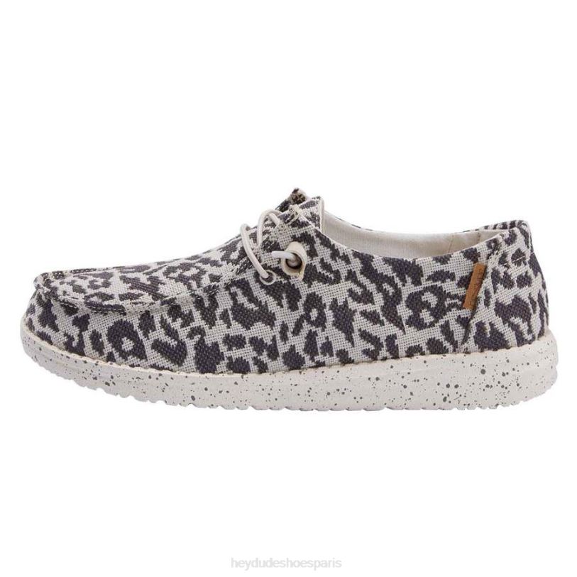 Hey Dude Hommes Wendy tissé Z628B142 chaussures guépard gris