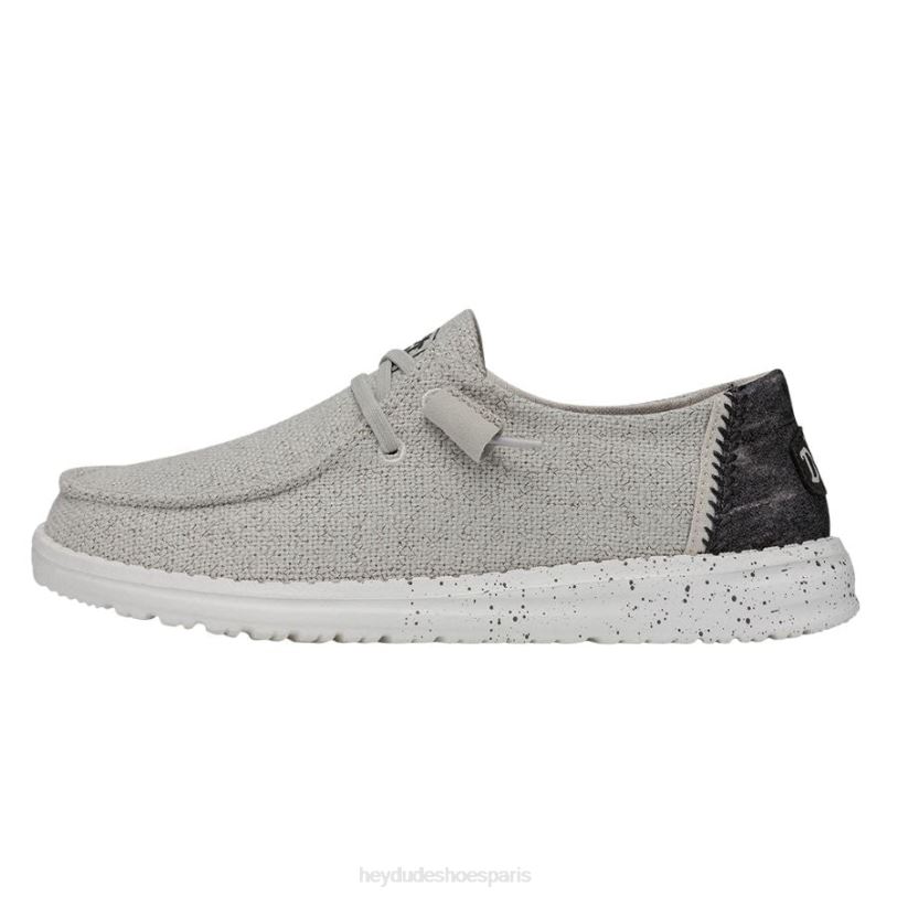 Hey Dude Hommes Wendy tissé Z628B143 chaussures gris clair