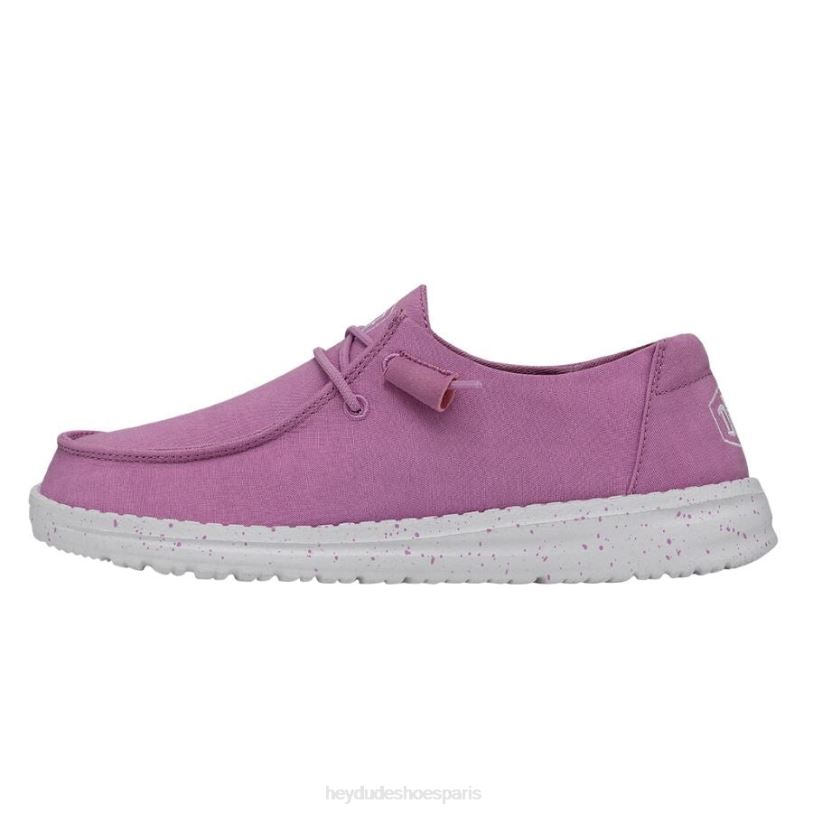 Hey Dude Hommes toile flammée Wendy Z628B35 chaussures violet